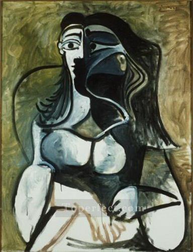 Femme assise dans un fauteuil 1917 Cubismo Pintura al óleo